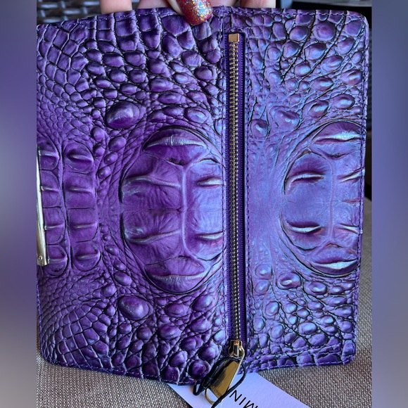NWT Brahmin Ady in ULTRAVIOLET Ombre All Over Wallet - Picture 8 of 13